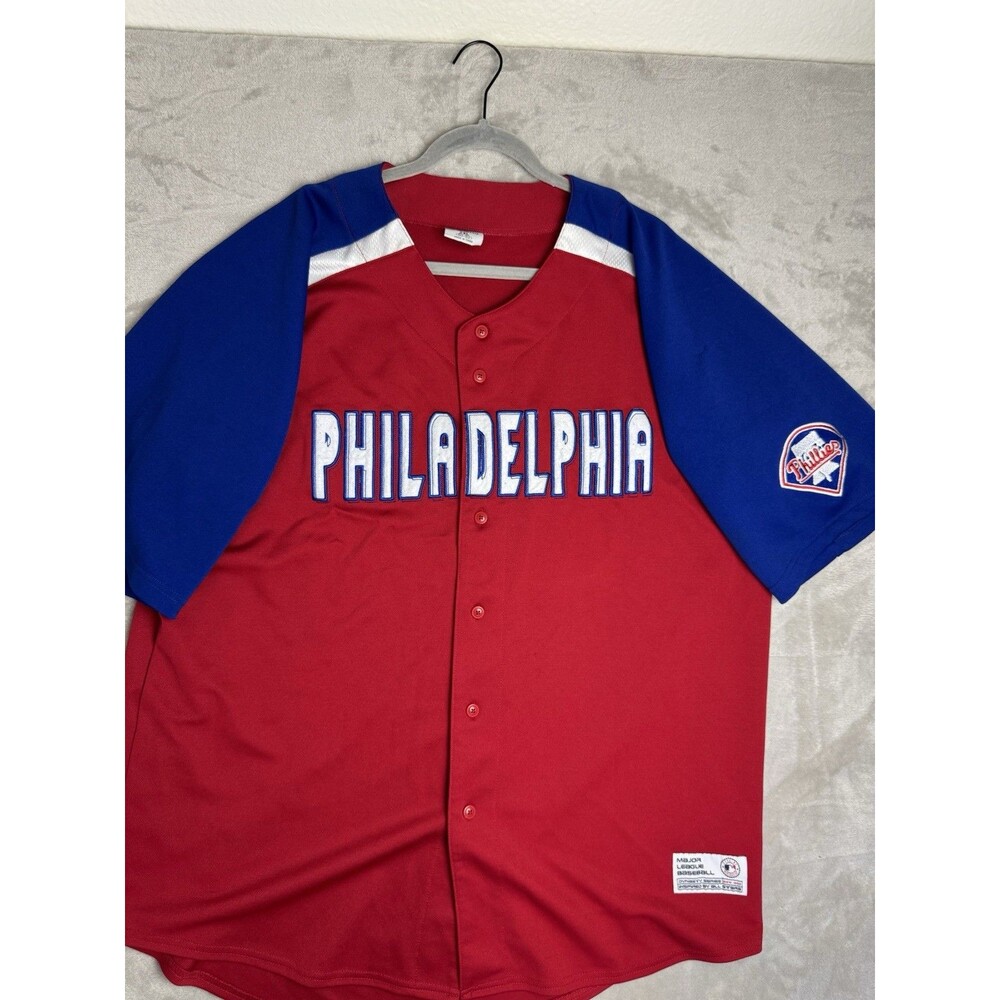 Vintage Phillies Jersey 2XL Dynasty Series MLB Stars Felt Letters USA Made